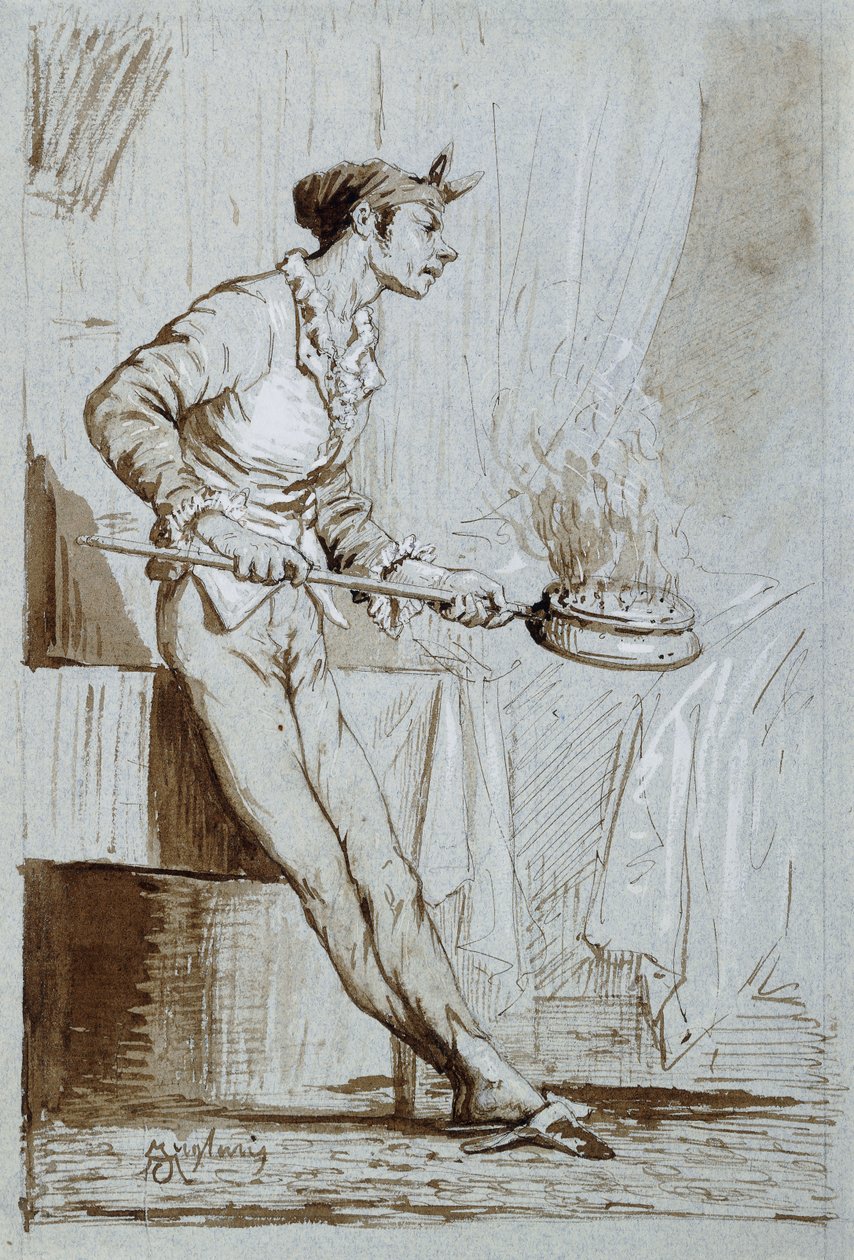 خادمة مع Bedwarmer ، بواسطة Fortuny y Carbó