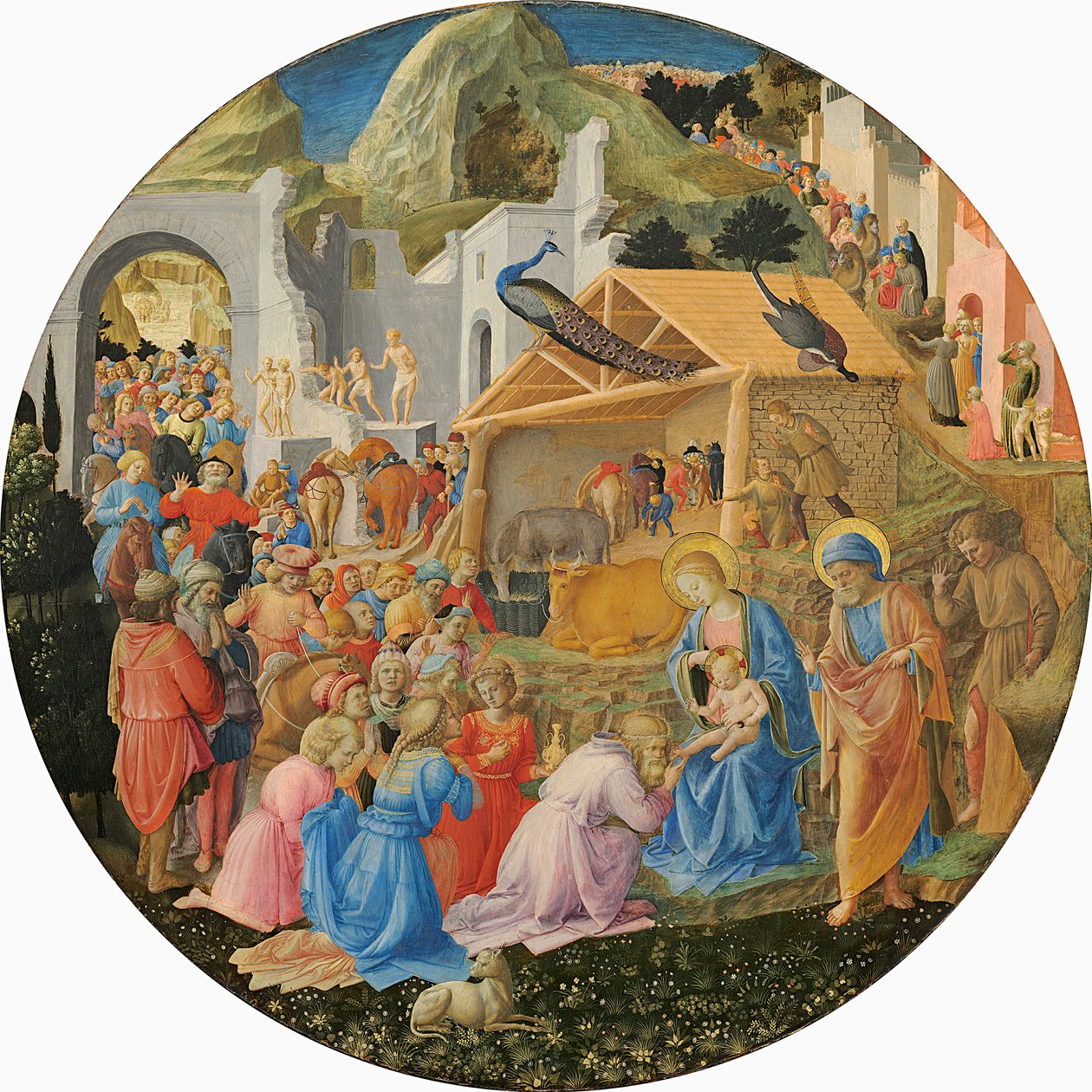 عشق المجوس ، 1440-60 (درجة الحرارة على اللوحة) بواسطة فرا انجيليكو