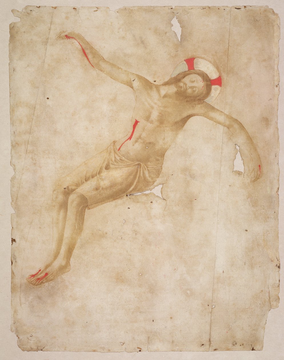 The Dead Christ، c.1432 (قلم وحبر مع غسل على ورق) بواسطة فرا انجيليكو