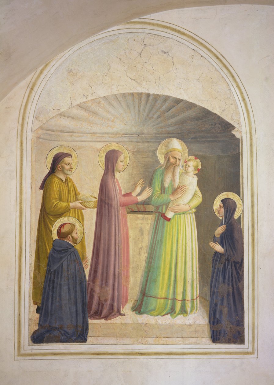 العرض في المعبد 1442 بواسطة فرا انجيليكو