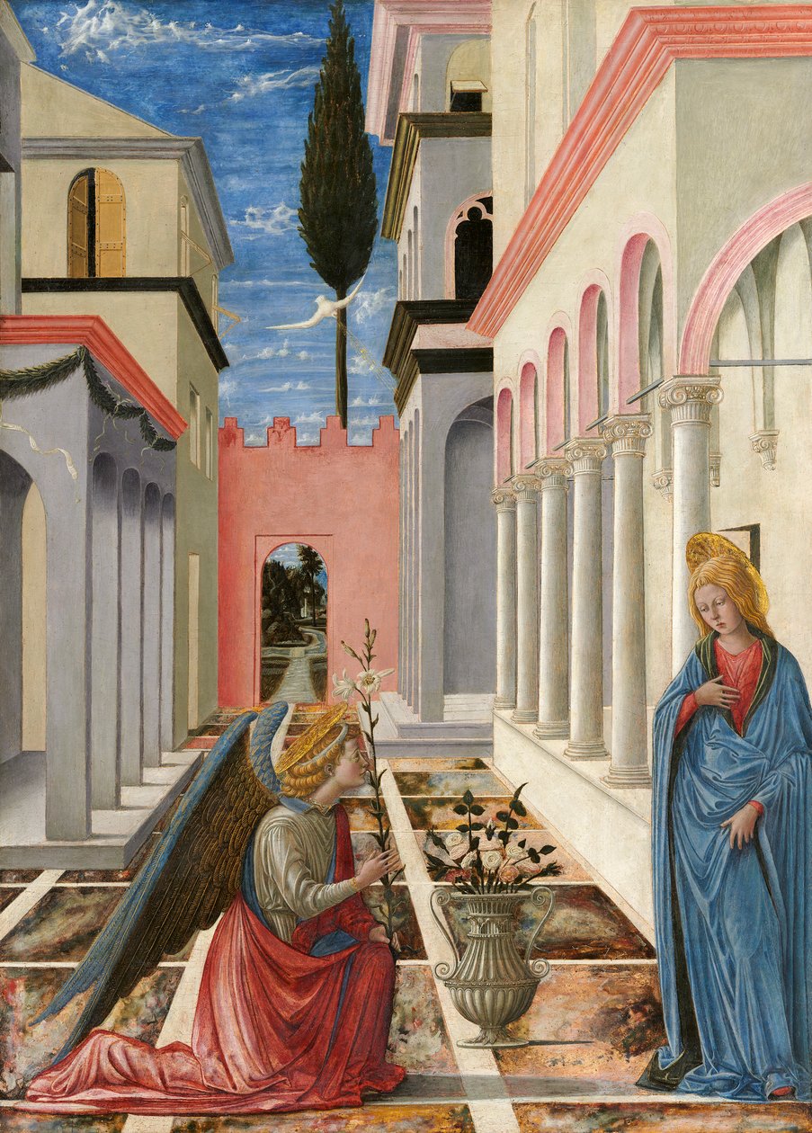 البشارة ، c.14451450 (درجة الحرارة على اللوحة) بواسطة فرا كارنيفال
