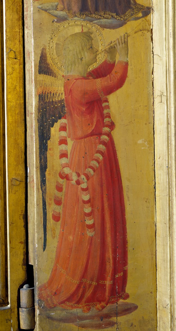 ملاك يعزف على البوق ، تفاصيل من Linaiuoli Triptych بواسطة فرا أنجيليكو