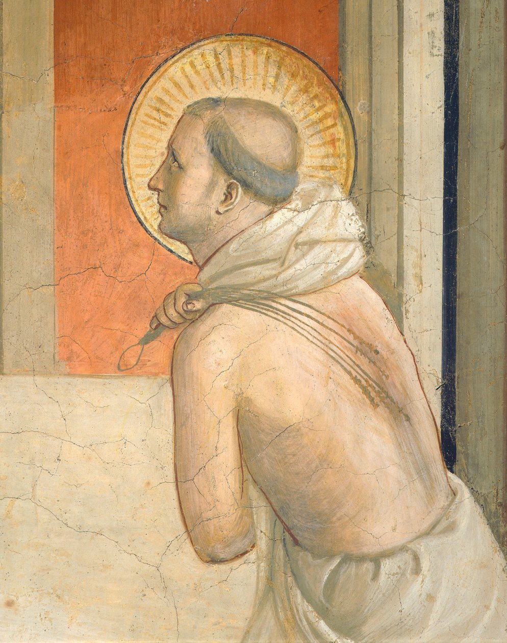 المسيح في العمود ، العذراء وشخصية القديس الدومينيكاني التائب بواسطة فرا (1387-1455) انجيليكو