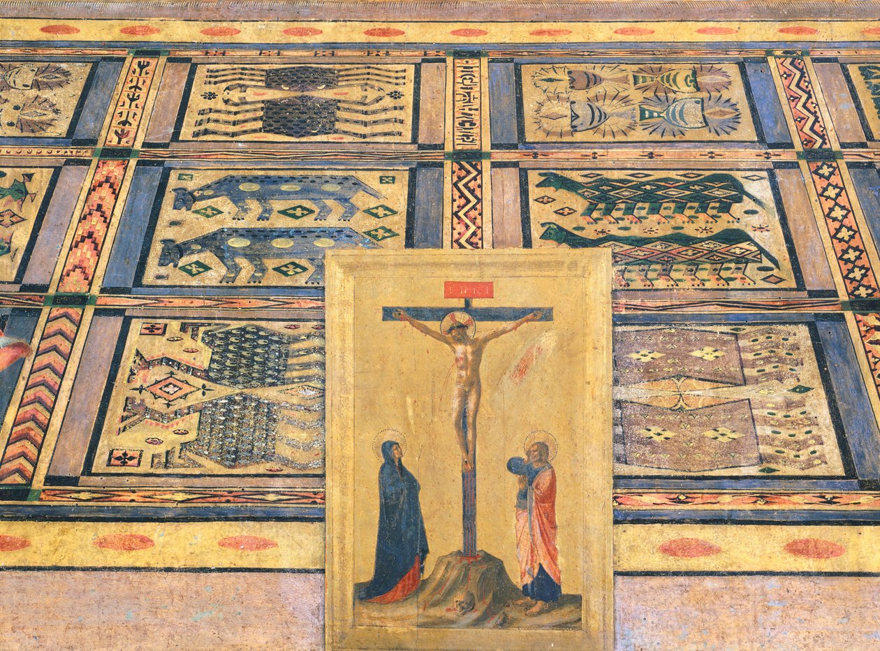Crucifixion, detail of the San Marco Altarpiece, c.1440 (tempera on wood) بواسطة فرا أنجيليكو