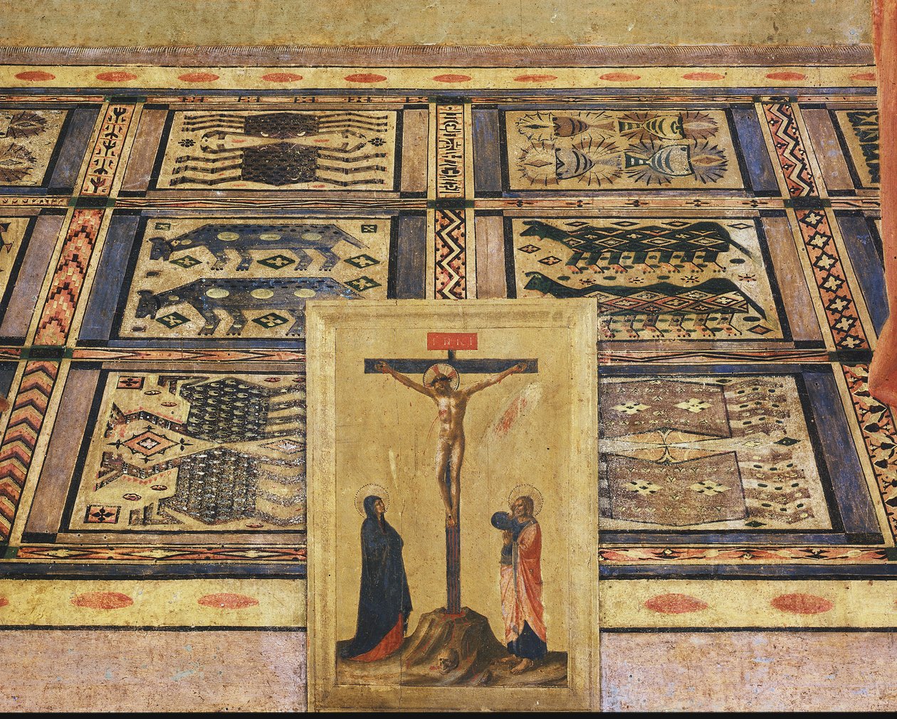 صلب ، تفاصيل اللوحة الرئيسية لمذبح سان ماركو (طلاء خشبي بواسطة فرا أنجيليكو
