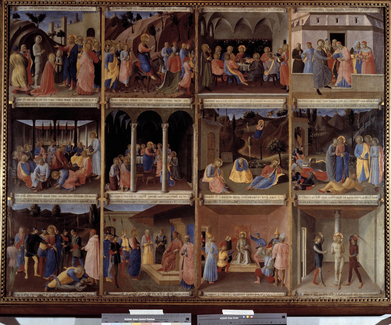 مشاهد من حياة المسيح من خزانة المزهريات المقدسة أو خزانة Ex-Voto of Silver للكنيسة Santissima Annunziata 1450-1453 (تمبرا على الخشب) بواسطة فرا أنجيليكو