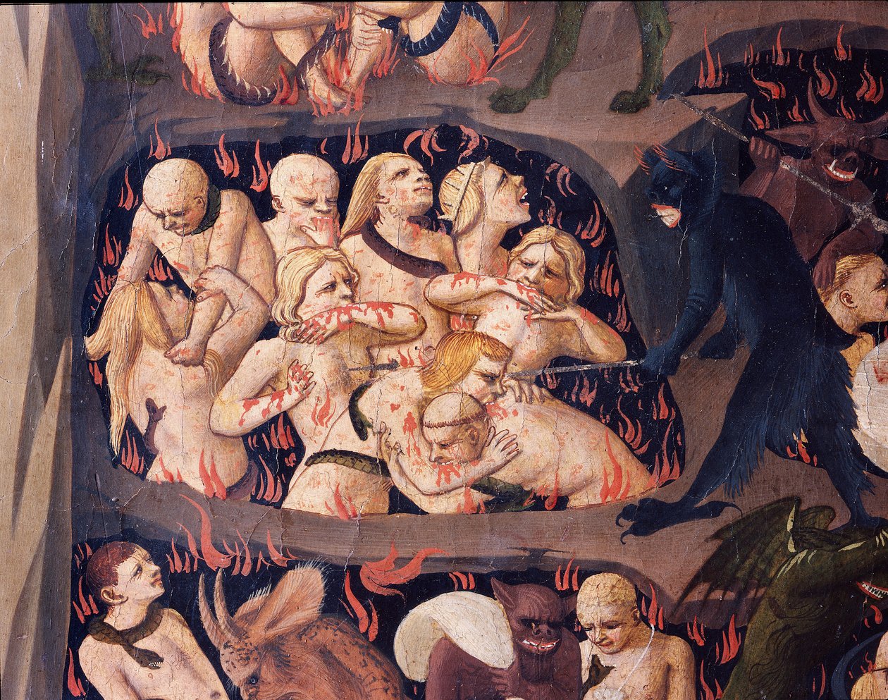 The Last Judgment: Hell (tempera on wood بواسطة فرا أنجيليكو