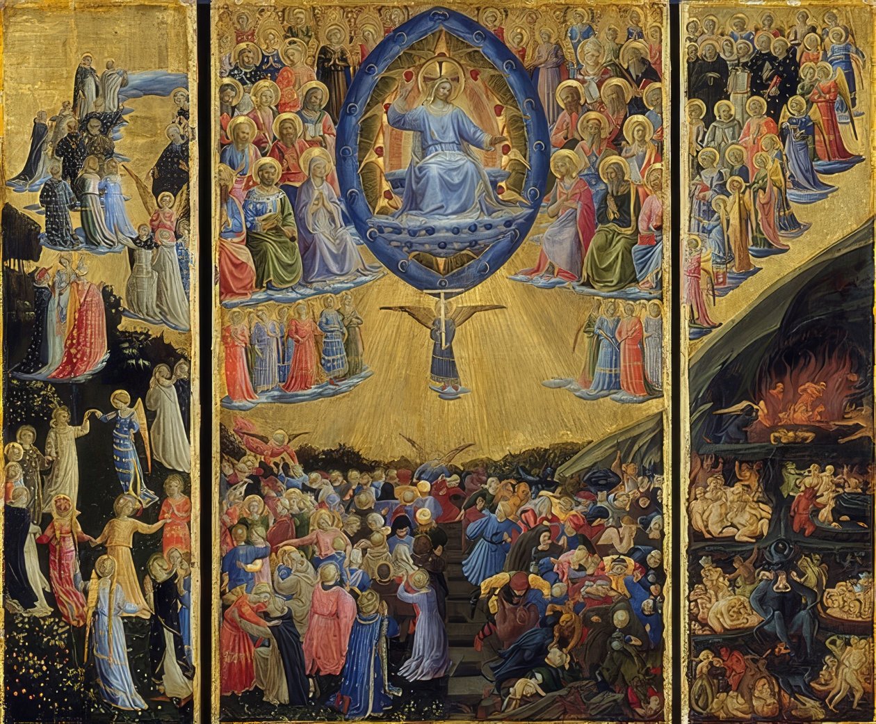 الحكم الأخير. 1440-45 بواسطة فرا انجيليكو