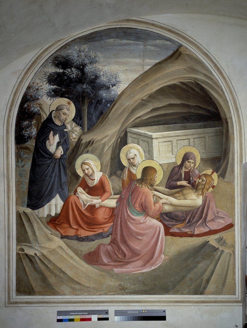رثاء المسيح. فريسكو من قبل Guido di Pietro بواسطة فرا انجيليكو
