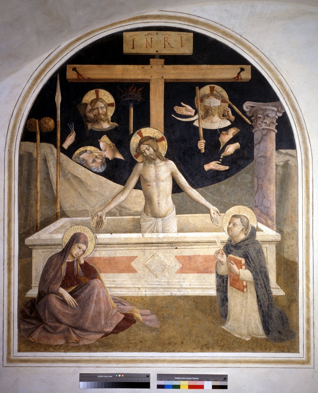 المسيح يقوم من قبره. 1438-1445. فريسكو من قبل Guido di Pietro بواسطة فرا انجيليكو