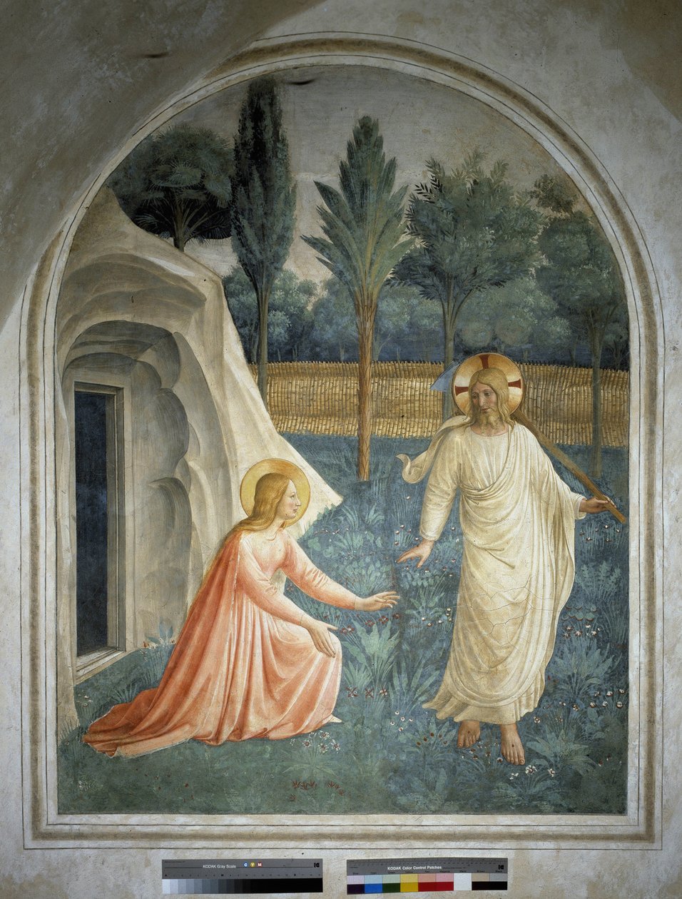 نولي لي طنجة. Risen Jesus Christ ترفض أن تلمسها القديسة مريم المجدلية. فريسكو بقلـم غيدو دي بيترو بواسطة فرا انجيليكو