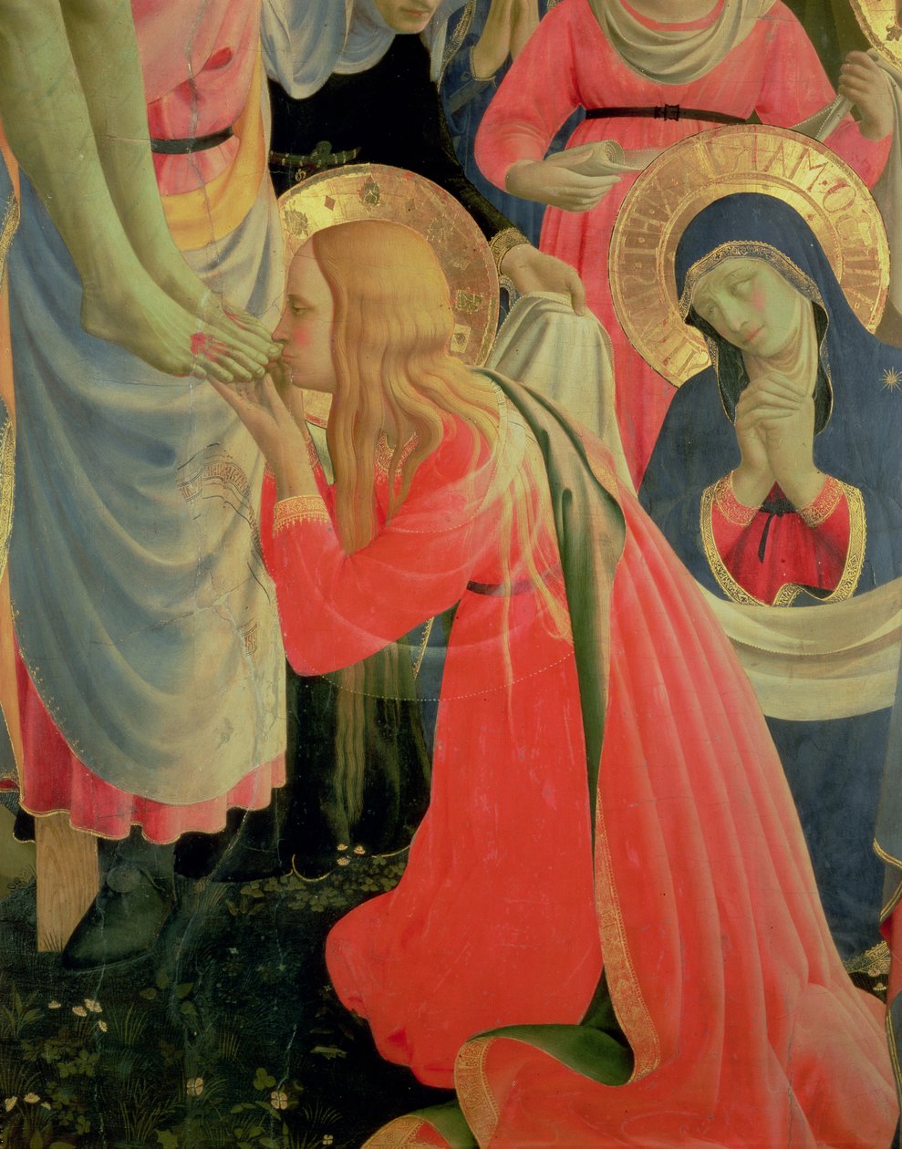 سانتا ترينيتا Altarpiece ، تفاصيل Mary Magdalene ، c.1434 تمبرا والذهب على papel بواسطة فرا انجيليكو