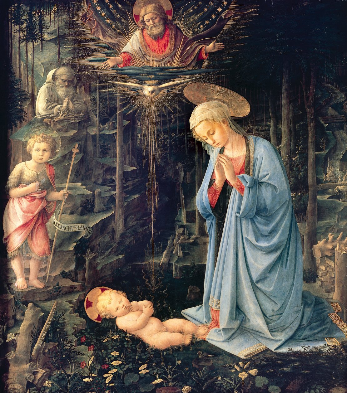 Adoration of the Child of Palazzo Medici بواسطة فرا فيليبو ليبي