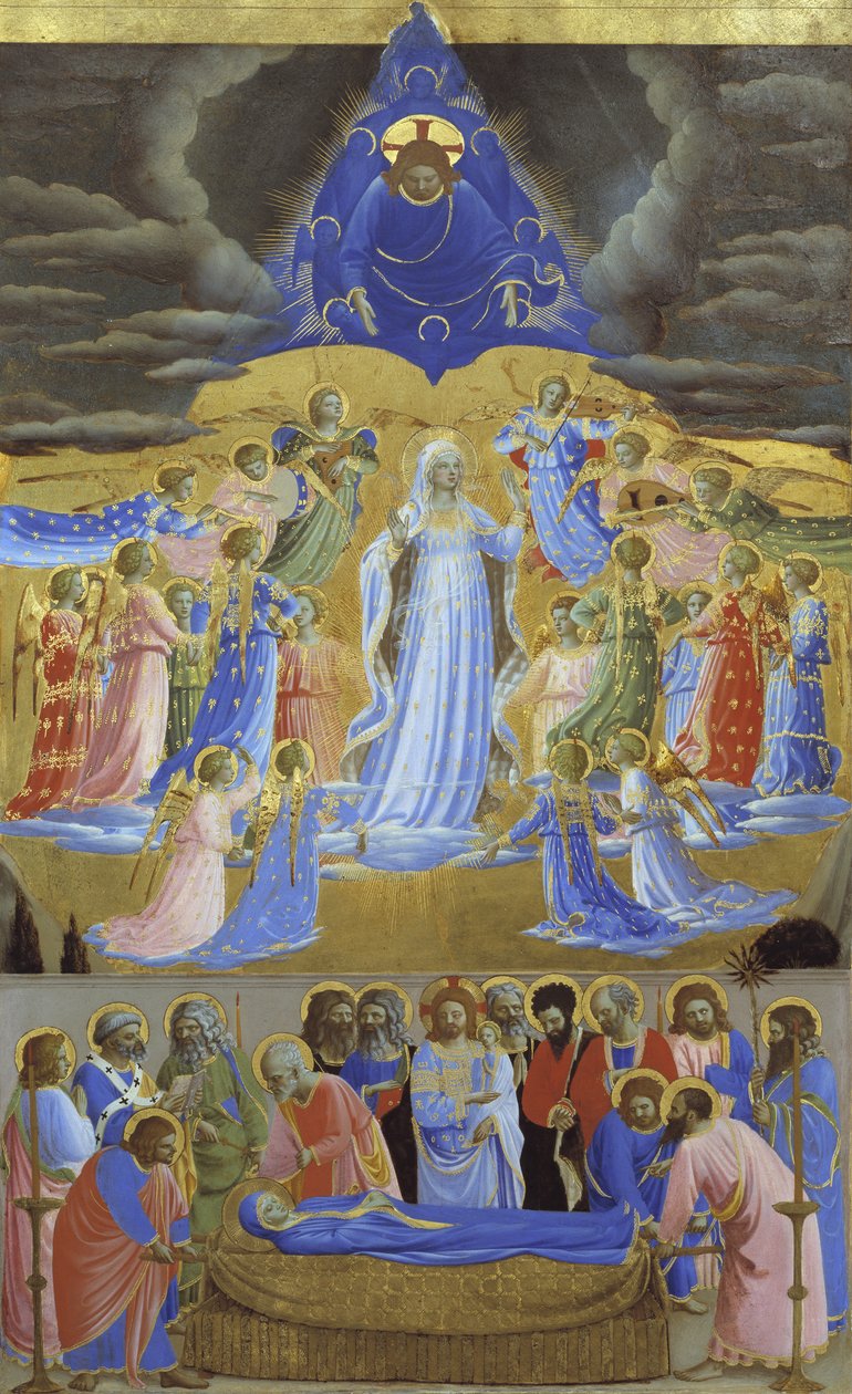 موت العذراء وافتراضها ، 1432 م بواسطة Fra Giovanni Angelico da Fiesole