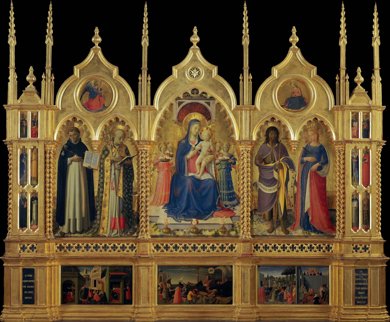 ماري مع الطفل والقديسين The Perugia Altarpiece ، حوالي 1437. بواسطة Fra Giovanni Angelico da Fiesole