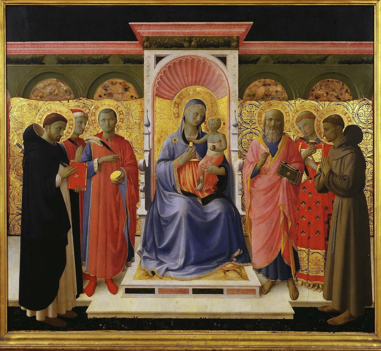 المحادثة المقدسة أنالينا ألتربيس ، حوالي 1435. بواسطة Fra Giovanni Angelico da Fiesole