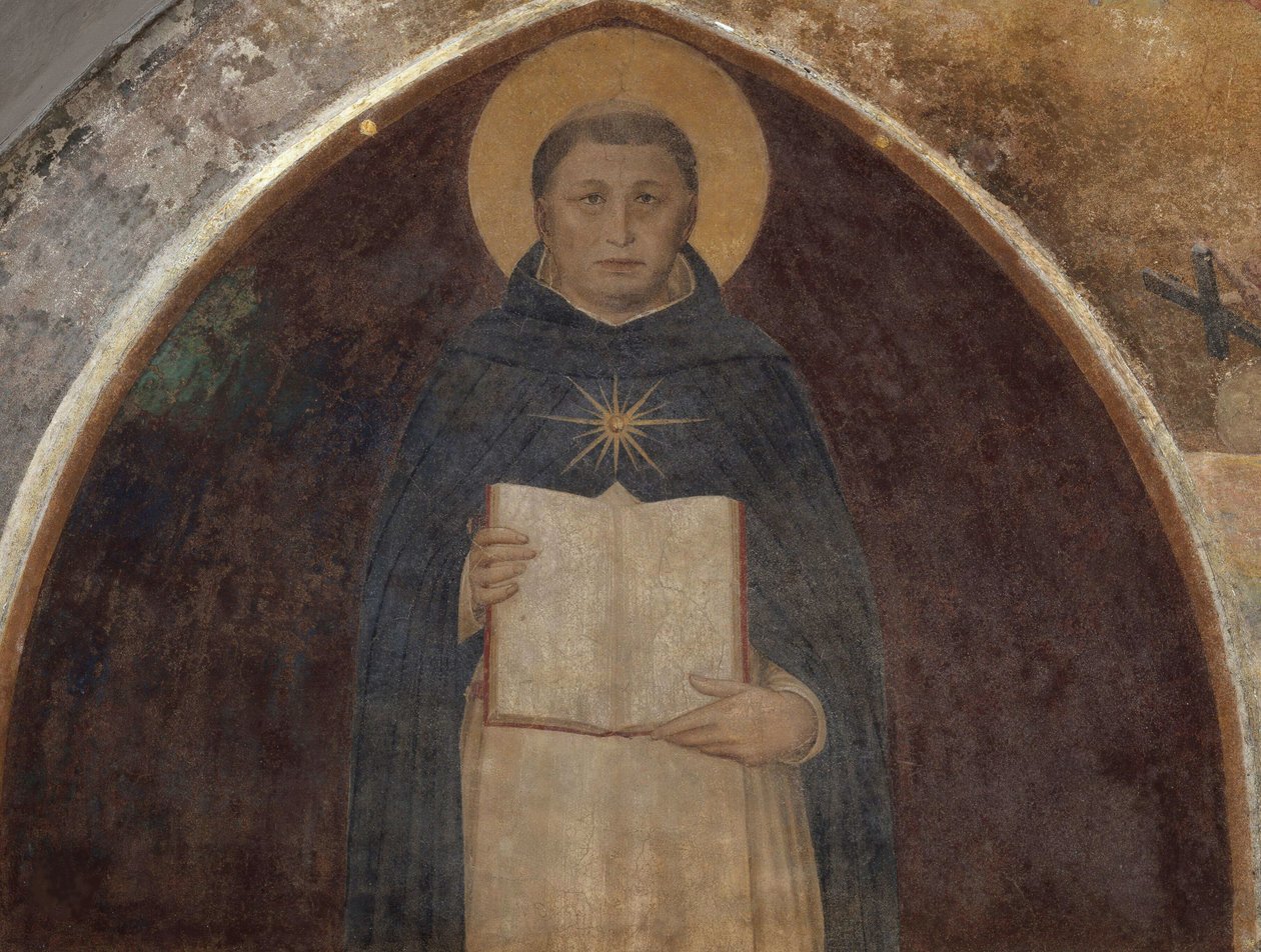 القديس توما الأكويني مع الخلاصة اللاهوتية ، 1441-1442. بواسطة Fra Giovanni Angelico da Fiesole