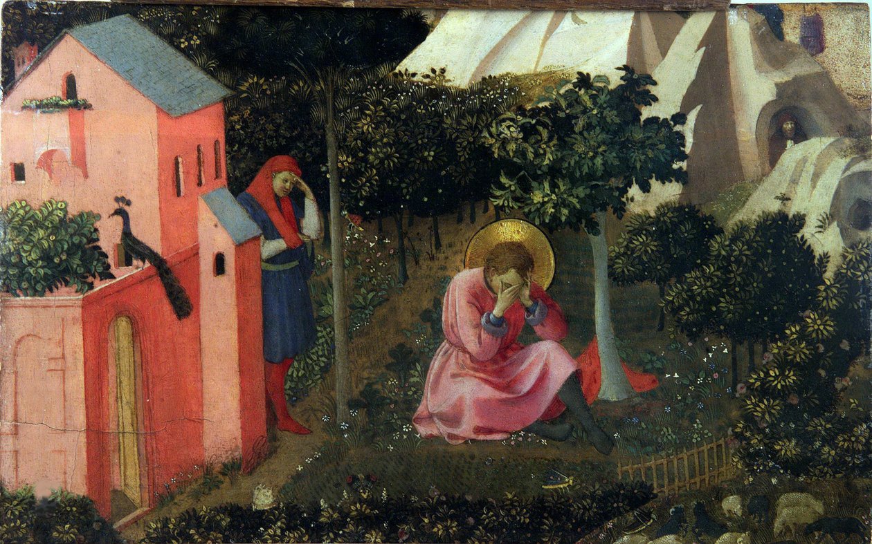 تحول القديس أوغسطين ، حوالي 1430-1435. بواسطة Fra Giovanni Angelico da Fiesole