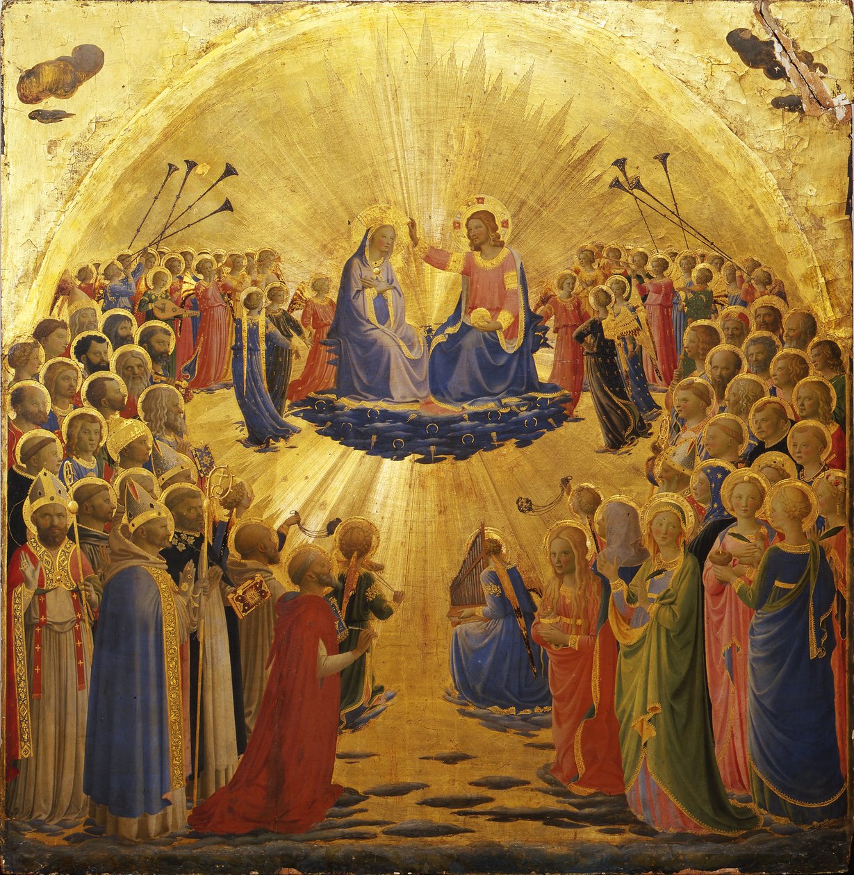 تتويج العذراء 1434-1435 بواسطة Fra Giovanni Angelico da Fiesole