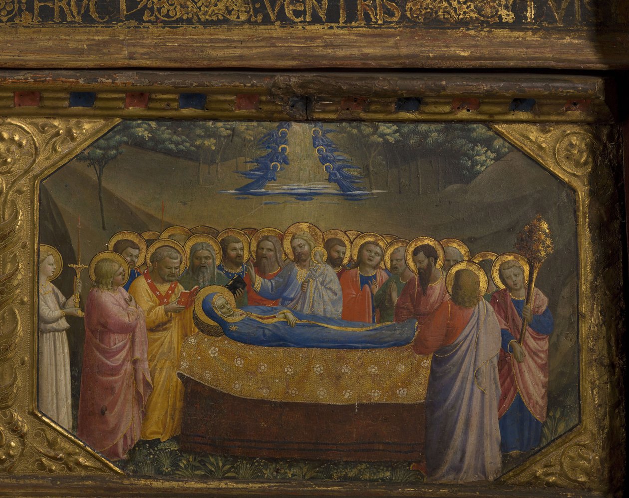 موت العذراء البشارة يمكن إعادة تصويره بخمسة مشاهد بريديلا 1430-1432 بواسطة Fra Giovanni Angelico da Fiesole