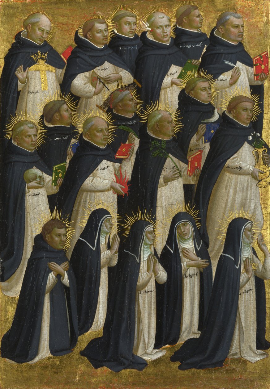 لوحة الدومينيكان المباركة من Fiesole San Domenico Altarpiece ، c. 1423-1424 بواسطة Fra Giovanni Angelico da Fiesole