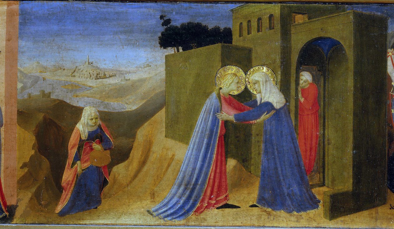 الزيارة. بريديلا من المذبح البشارة ، ج. 1433-1434. بواسطة Fra Giovanni Angelico da Fiesole