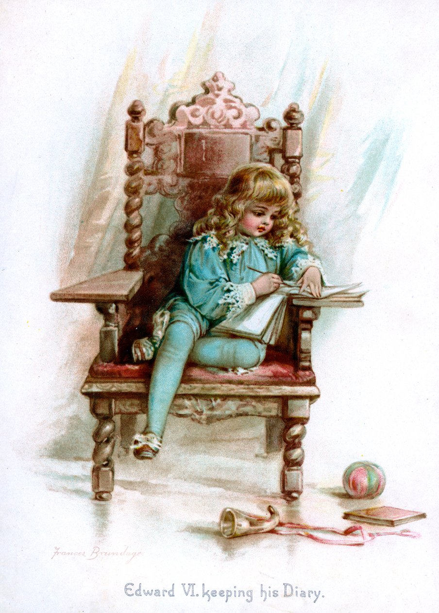 إدوارد السادس ، الحفاظ على مذكراته ، 1897. بواسطة فرانسيس بروندج