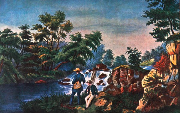 تيار التراوت ، تم نشره بواسطة Currier & Ives بواسطة فرانسيس فلورا بوند (سي 1812 - 76) (بعد) بالمر