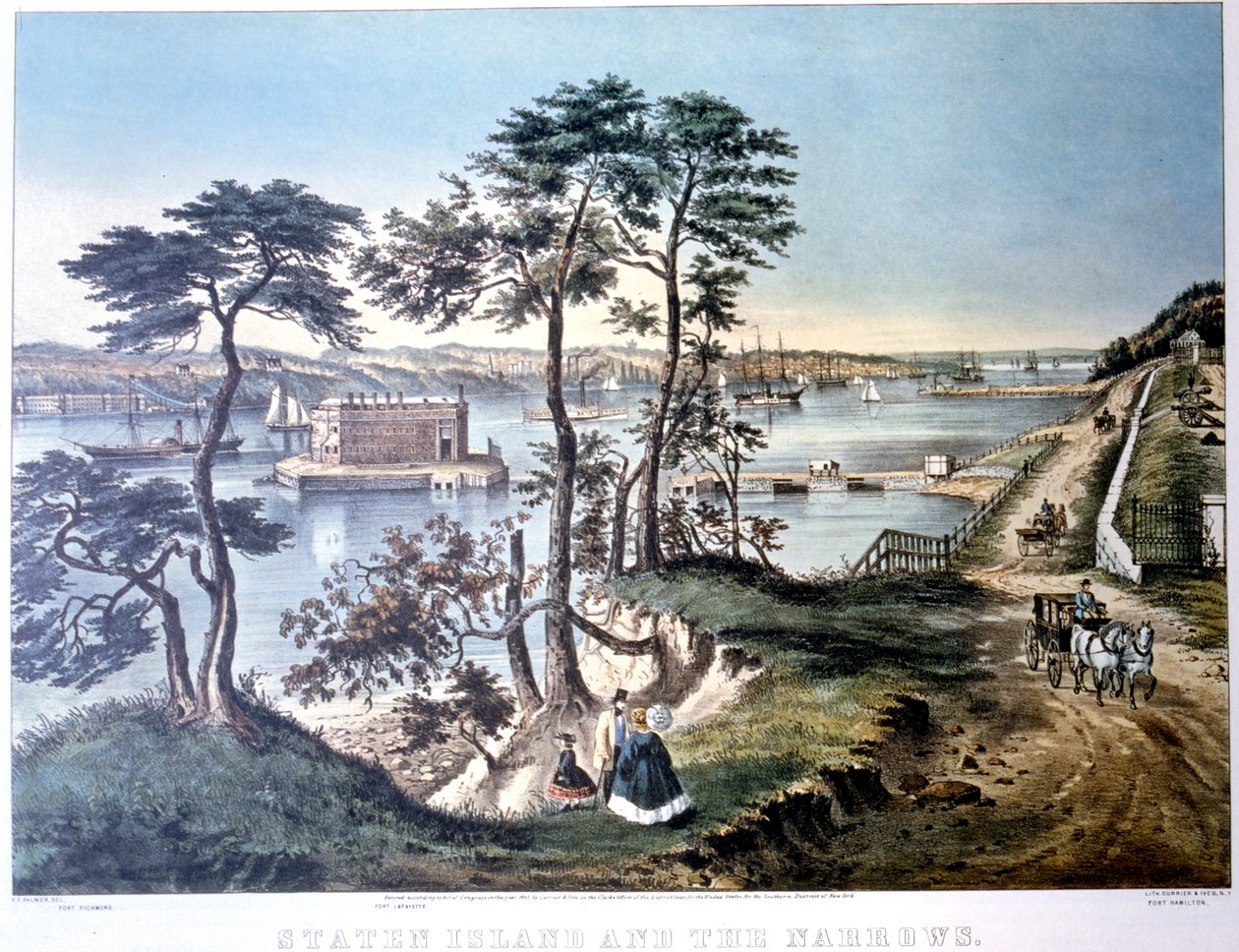 جزيرة ستاتن والناروز ، نيويورك ، الولايات المتحدة الأمريكية ، c1834-c1876 بواسطة فرانسيس فلورا بوند بالمر