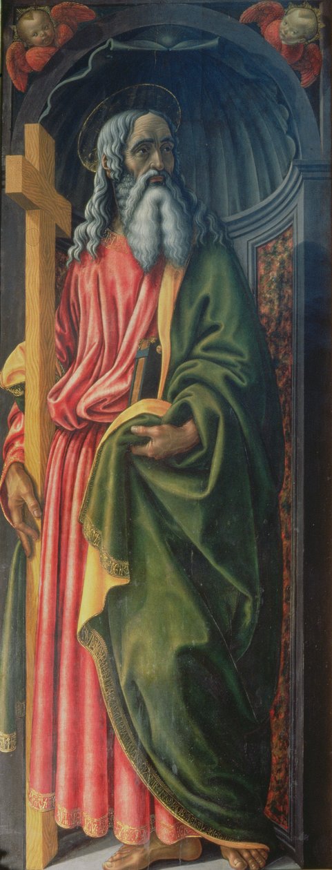 سانت أندرو ، لوحة جانبية من خيمة الأسرار ، c.1484-86 (درجة الحرارة على اللوحة) (التفاصيل من 94757) بواسطة فرانشيسكو بوتيتشيني