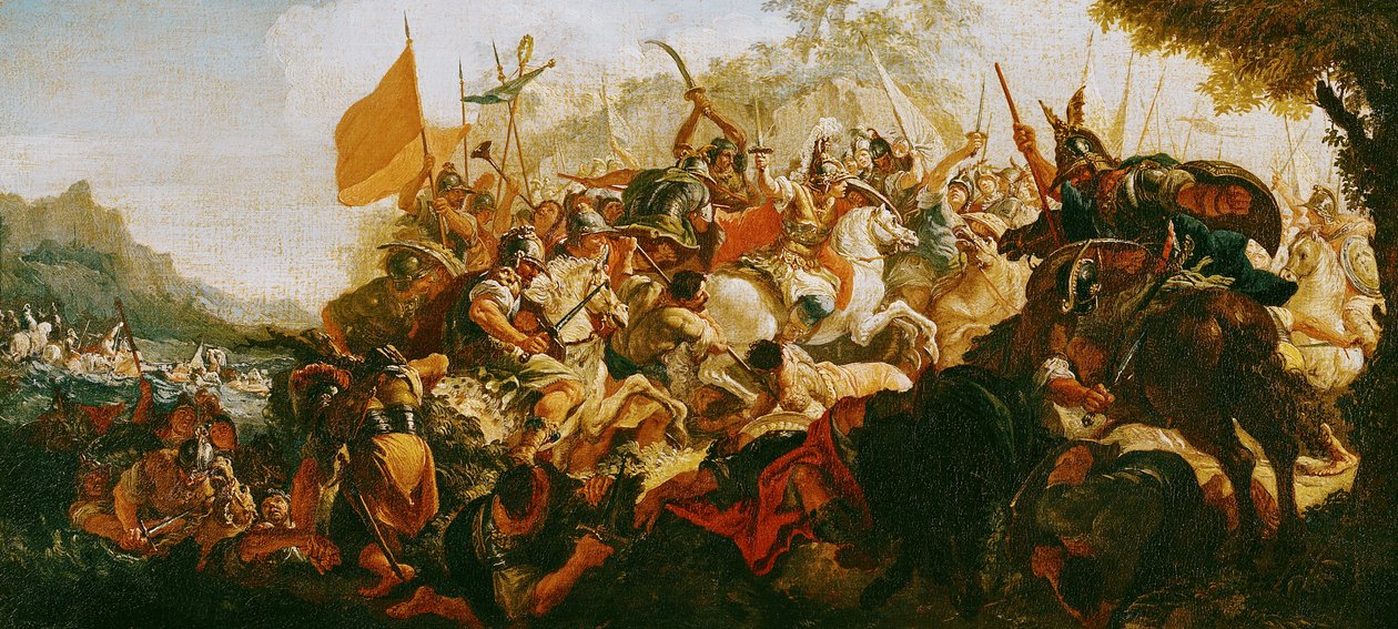 معركة Granicus في مايو 334 قبل الميلاد بواسطة فرانشيسكو فونتيباسو