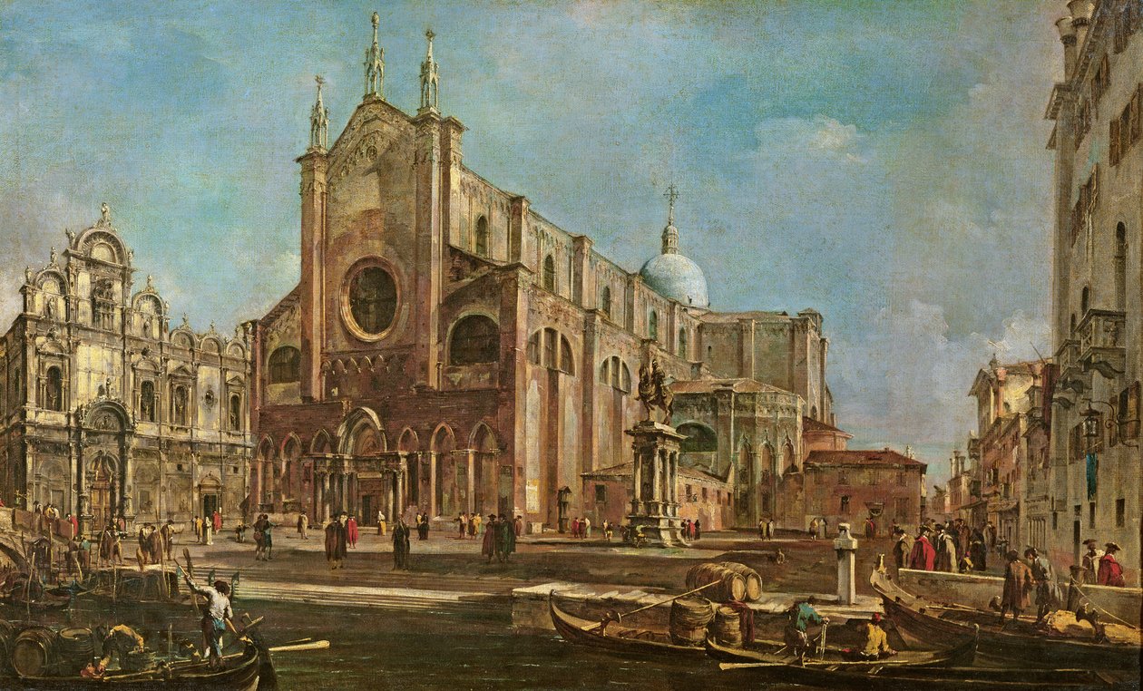 Campo dei Santi Giovanni e Paolo and the Scuola Grande di San Marco، Venice بواسطة فرانشيسكو غواردي