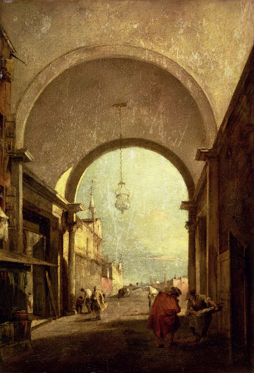 منظر المدينة ، 1775-80 (لوحة) بواسطة فرانشيسكو غواردي