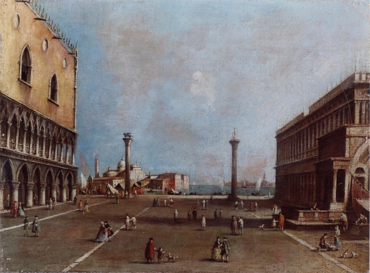 Piazzetta نحو جزيرة سان جورجيو بواسطة فرانشيسكو غواردي