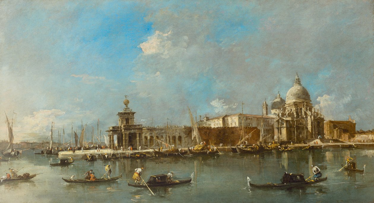 سانتا ماريا ديلا تحية ودوجانا ، البندقية ، c.1783 بواسطة فرانشيسكو غواردي