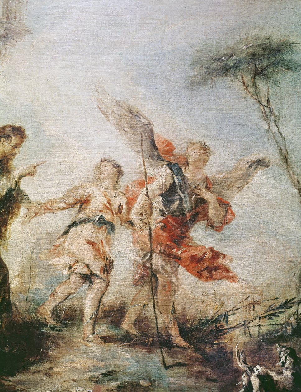 رحيل توبياس والملاك ، تفاصيل توبياس والملاك ، 1752 بواسطة فرانشيسكو غواردي