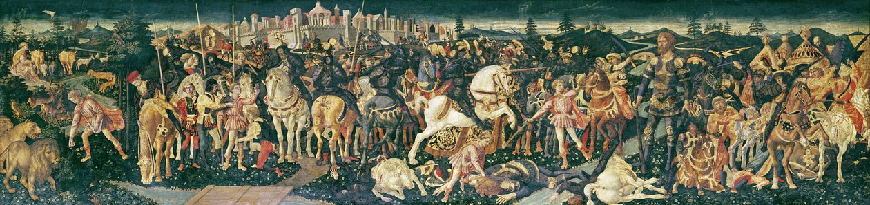 انتصار داود وشاول ، 1445-55 (درجة الحرارة على الخشب) بواسطة فرانشيسكو دي ستيفانو بيسيلينو
