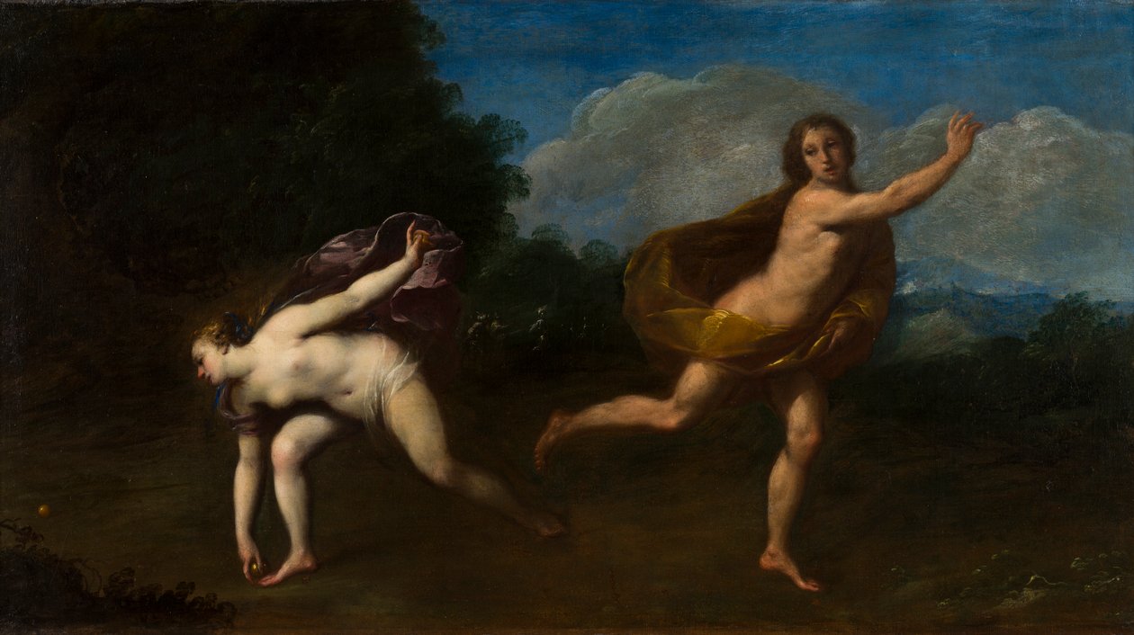 Hippomenes و Atalanta في منظر طبيعي ، حوالي 1598-1660 (زيت على قماش) بواسطة Francesco (Attr. to) Albani