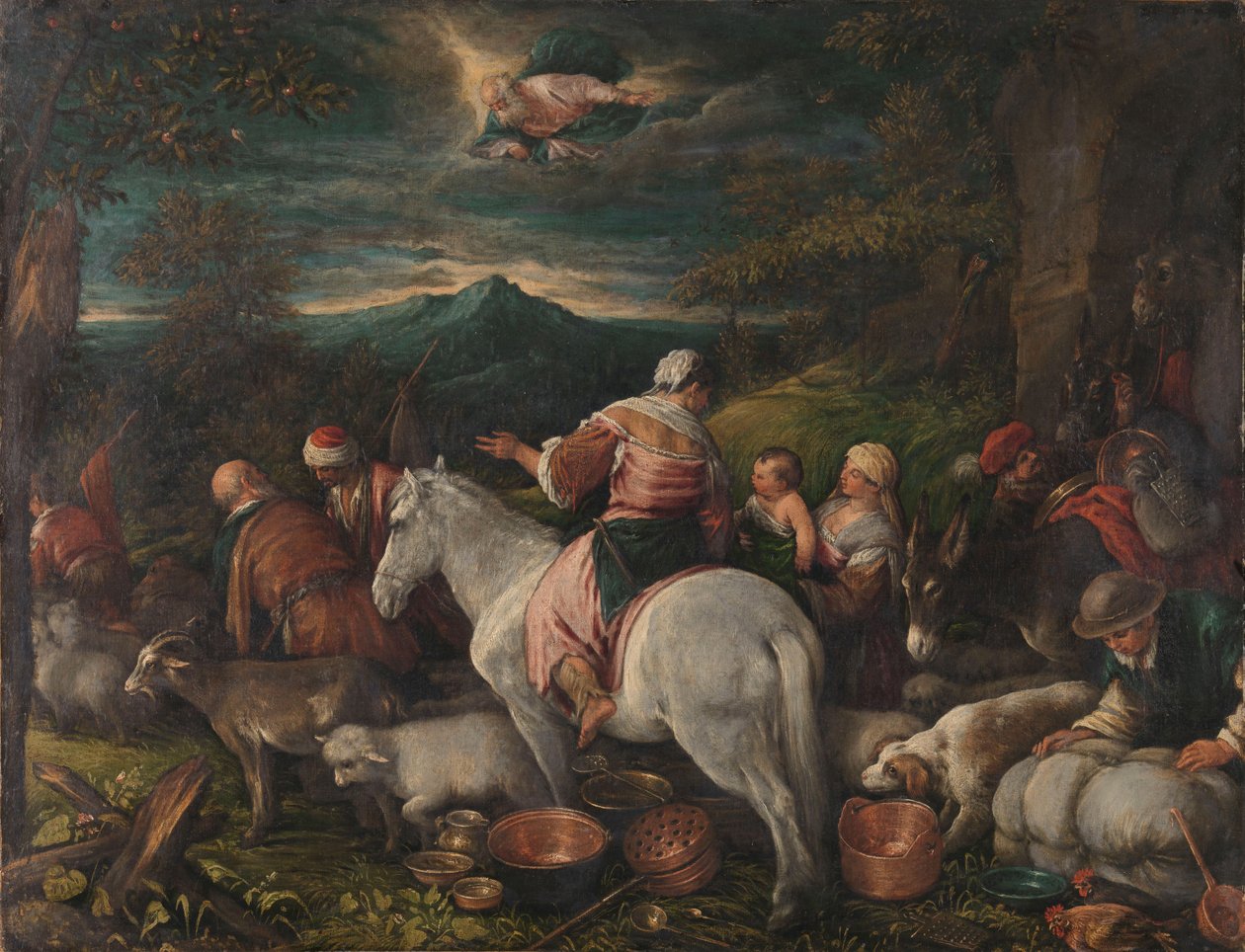 إبراهيم يترك حاران بواسطة Francesco (Attr. To) Bassano