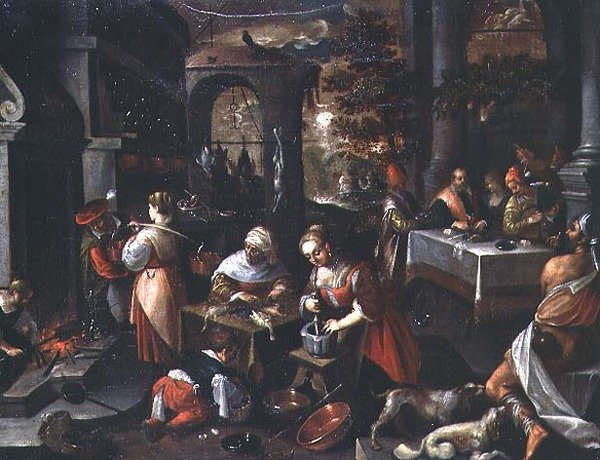 لعازر في عيد الغطس بواسطة فرانشيسكو (دائرة) باسانو