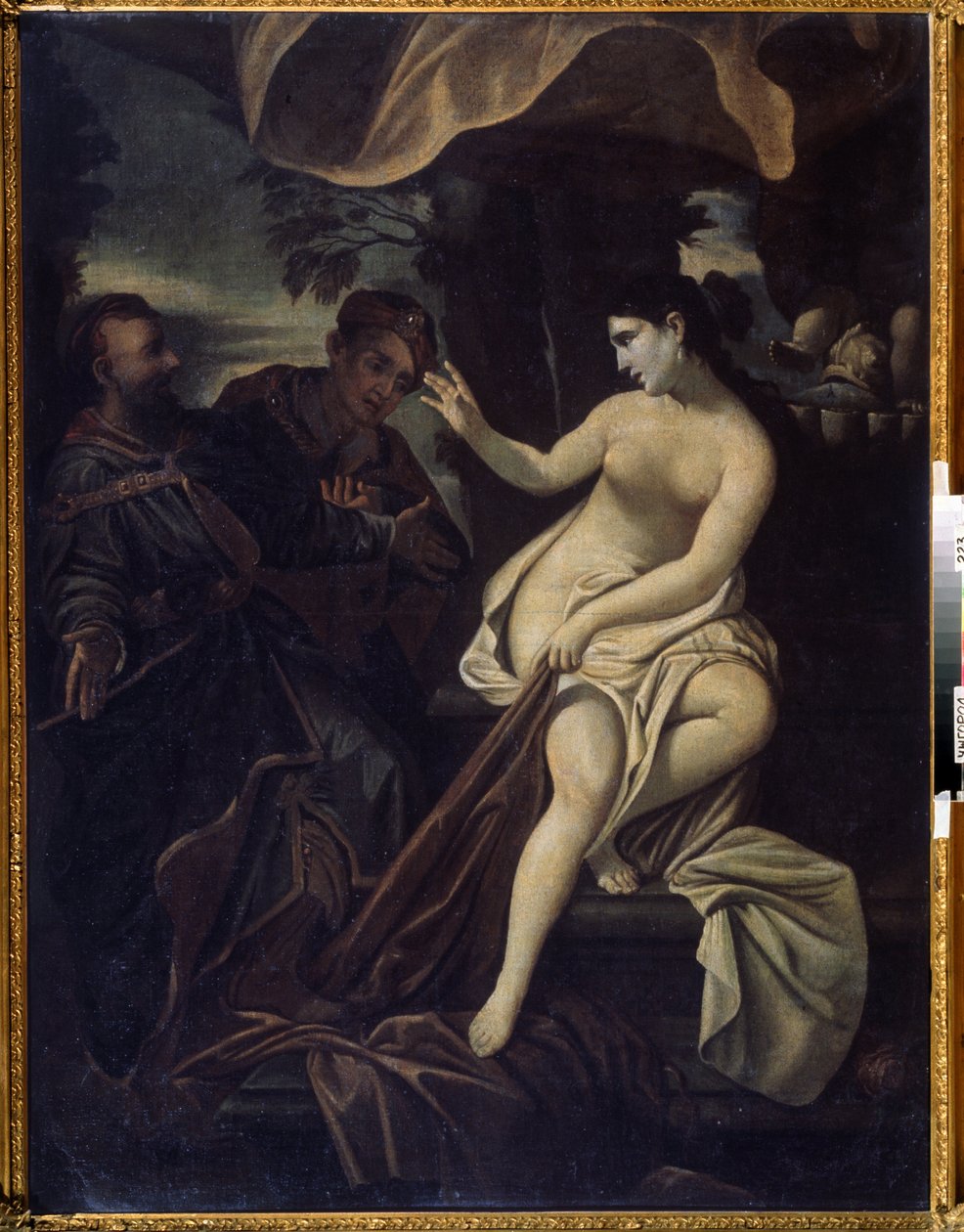 "" سوزان والحكماء "(سوزانا والشيوخ) لوحة لفرانشيسكو ألباني ديت ألباني (1578-1660) متحف الفن الإقليمي في القرن السابع عشر ، أوزهورود ، أوكرانيا بواسطة فرانشيسكو ألباني