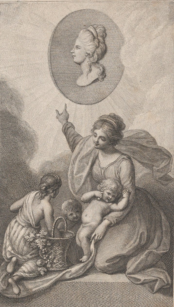 الصدقة ، من صديق الأطفال ، 1788. بواسطة فرانشيسكو بارتولوزي