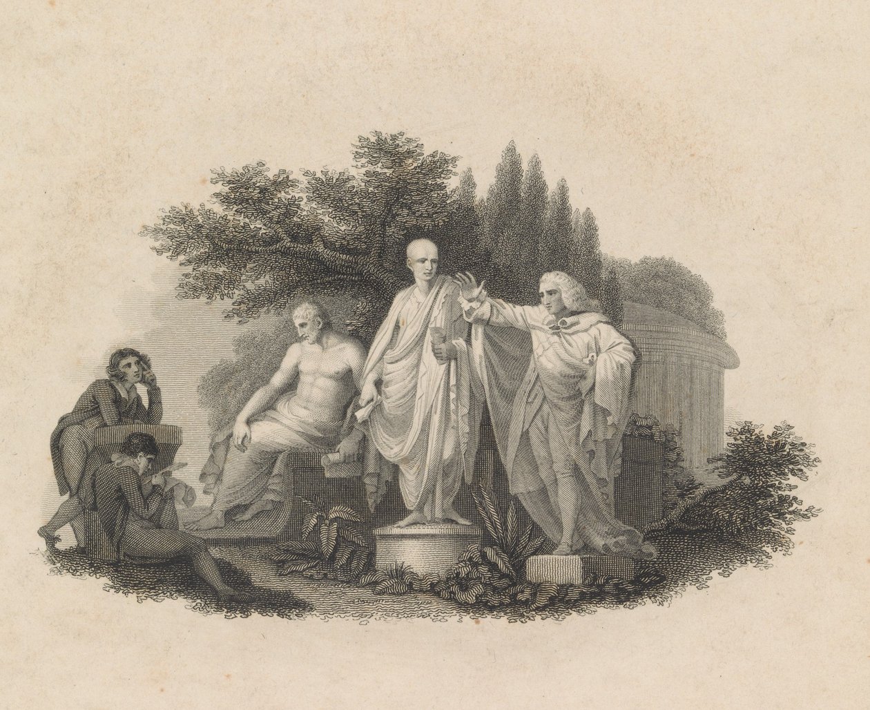 ديموسثينيس ، شيشرون وويليام بيت ، إيرل تشاتام ، 1750-1815. بواسطة فرانشيسكو بارتولوزي