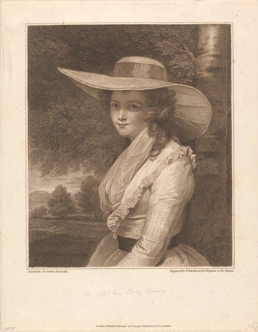 لافينيا ، كونتيسة سبنسر ، Viscountess Althorp بواسطة فرانشيسكو بارتولوزي