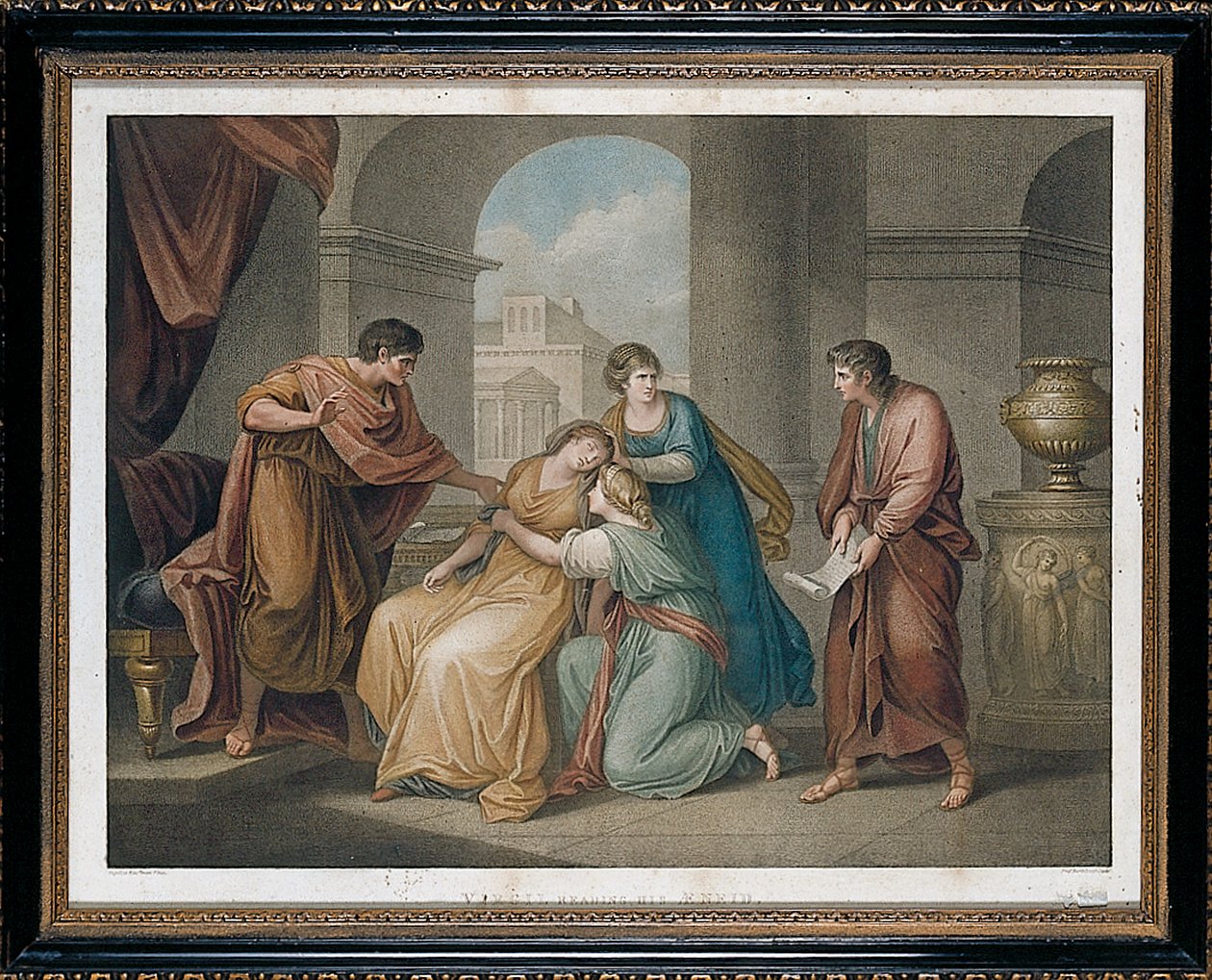 قراءة فيرجيل له عينيد ، 1796 بواسطة فرانشيسكو بارتولوزي