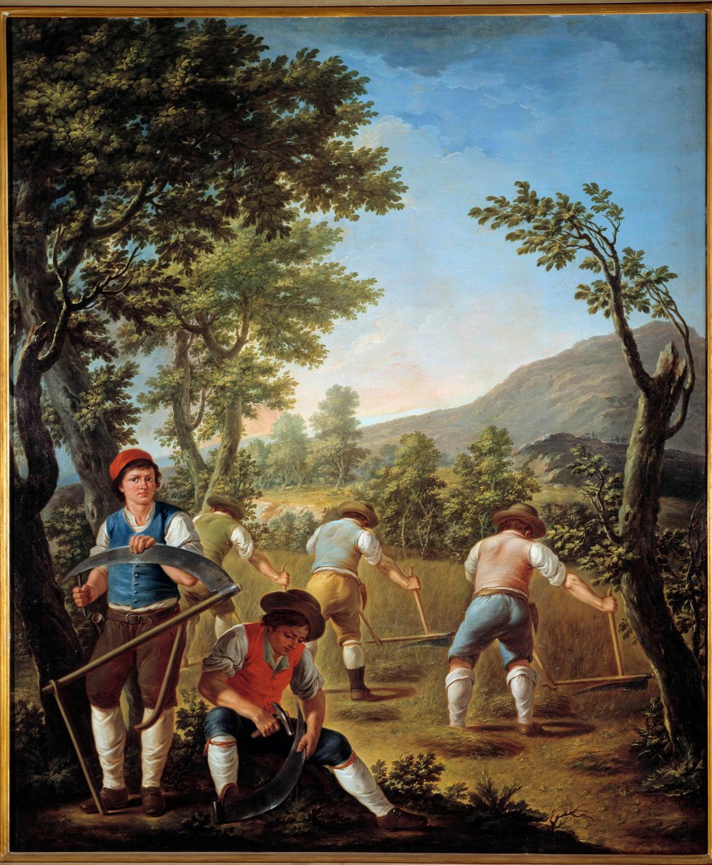 الحصاد أو الرسم الصيفي لفرانشيسكو سيليبرانو (1729-1814) 1789 كاسيت ، القصر الملكي بواسطة فرانشيسكو سيليبرانو