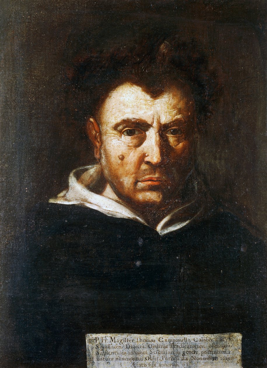 صورة توماسو كامبانيلا (1568-1639) ، الفيلسوف الإيطالي الدومينيكي ، لوحة لفرانشيسكو كوزا (1605-1682) ، حوالي 1630 بواسطة فرانشيسكو كوزا