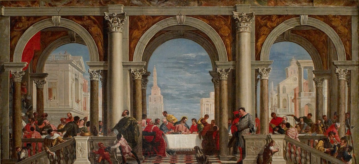 العيد في بيت ليفي ، 1720-1769 بواسطة فرانشيسكو فونتيباسو