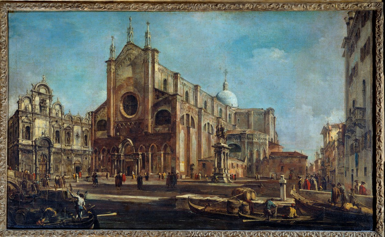 كامبو من كنيسة جيوفاني وباولو مع سكولا دي سان ماركو في البندقية حوالي 1766-1770. لوحة لفرانشيسكو غواردي بواسطة فرانشيسكو غواردي