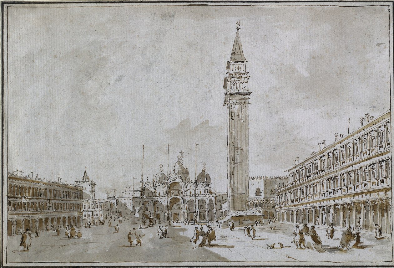 ساحة سان ماركو ، البندقية ، 1780. بواسطة فرانشيسكو غواردي